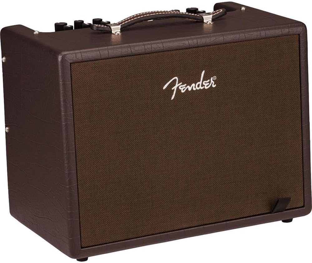 Fender Acoustic Junior Guitar Amplifier Bundle with Fender Joe Strummer Instrument Cable, (13ft) Straight/Straight, Drab Green