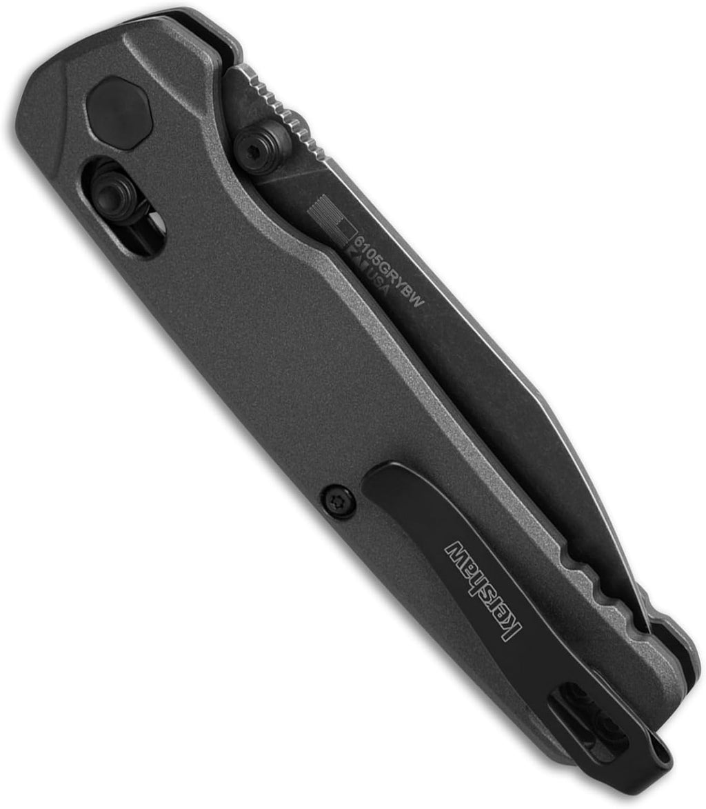 Kershaw Bel Air Pocket Knife, Made in the USA, 3.4 inch CPM MagnaCut Steel Blade, EDC Design, Duralock Locking Mechanism, Manual Folder, Pocketclip