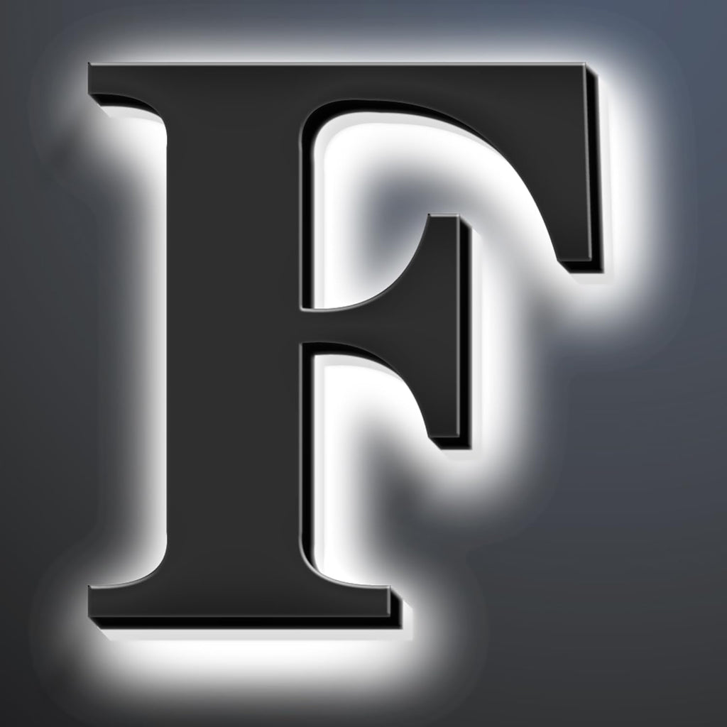 Backlit LED Illuminated House Numbers 20 Inch, Large Modern Lighted Home Address Numbers For Outside, Metal House Numbers With LED Lights, Illuminated Address Signs.