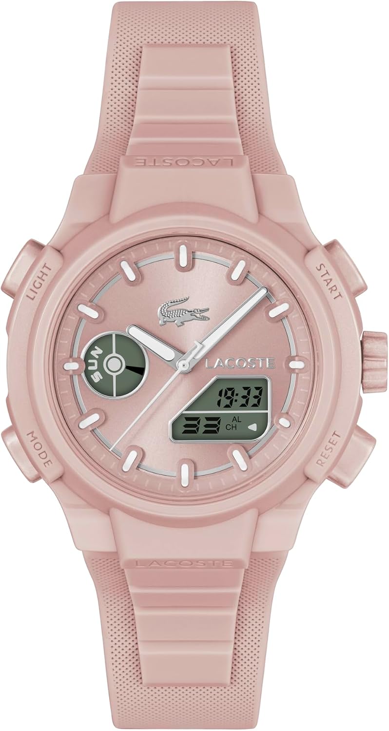Lacoste LC33 Women's Analog-Digital Quartz Watch with Chronograph, Alarm and Calendar