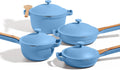 Our Place Cookware Set - 13-Piece Kit Including the Always Pan, Perfect Pot and Spatulas | Multifunctional, Toxin-Free Nonstick | Heat Safe up to 450°F | Oven, Stove, Induction | Forget-Me-Not Blue