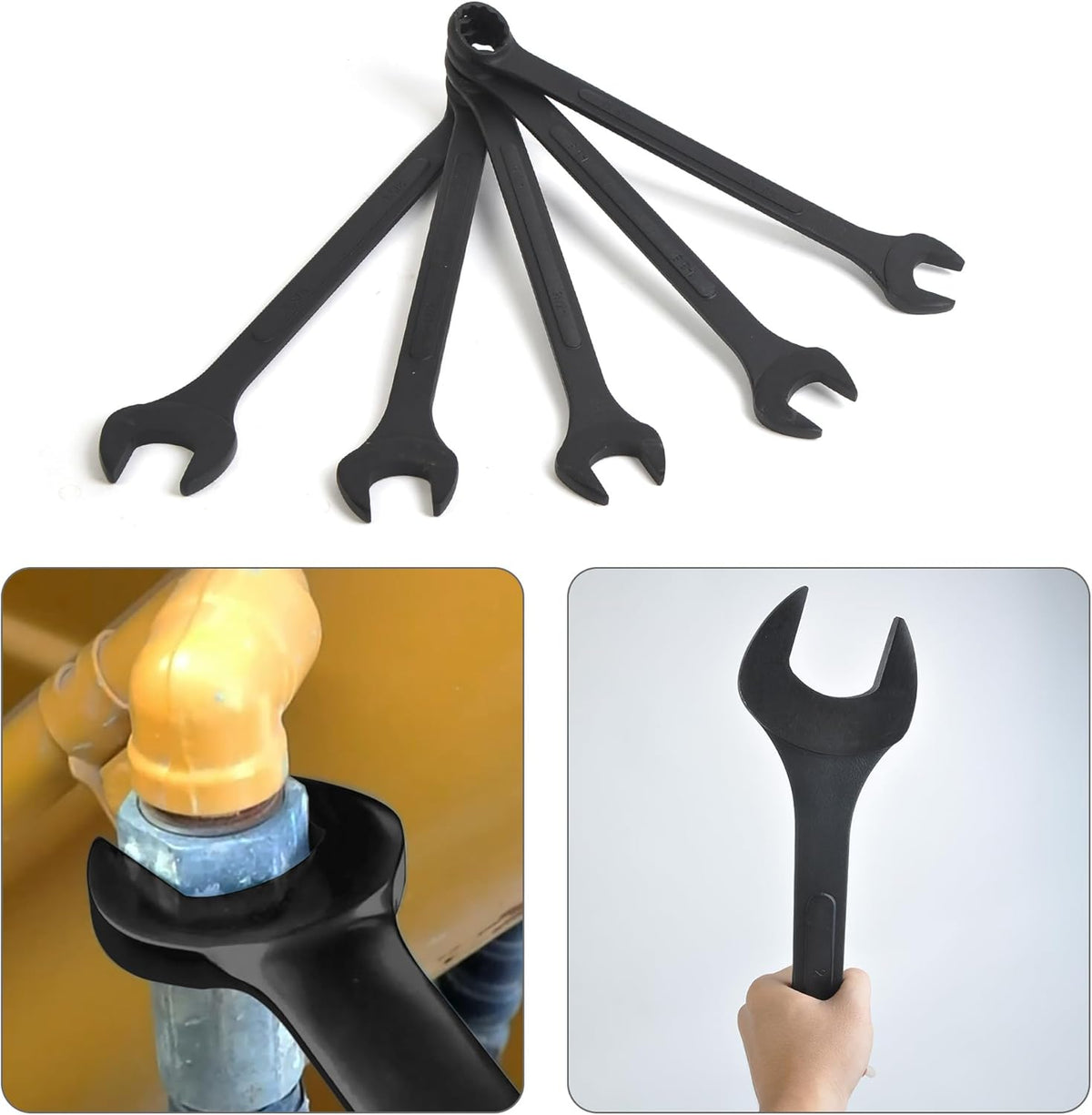10 PC SAE Black-Oxide Jumbo Combo Wrench Set | 1-5/16' - 2'