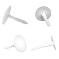 TruFast 3.5' Plasti-Grip PMF Fastener (250 EA) White Plastic Heavy-Duty Insulation Anchors for Securing on Masonry, Brick, Concrete, and Stone Walls