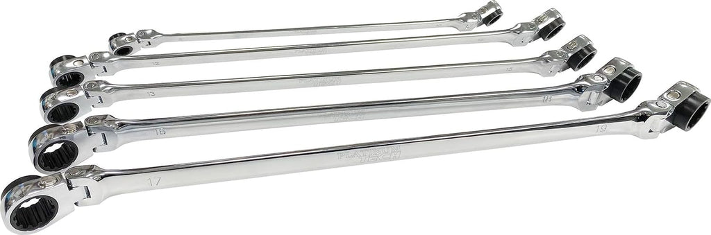ATD Tools 99650 XL Ratcheting Wrench Set with 10 Metric Sizes - 5 Piece