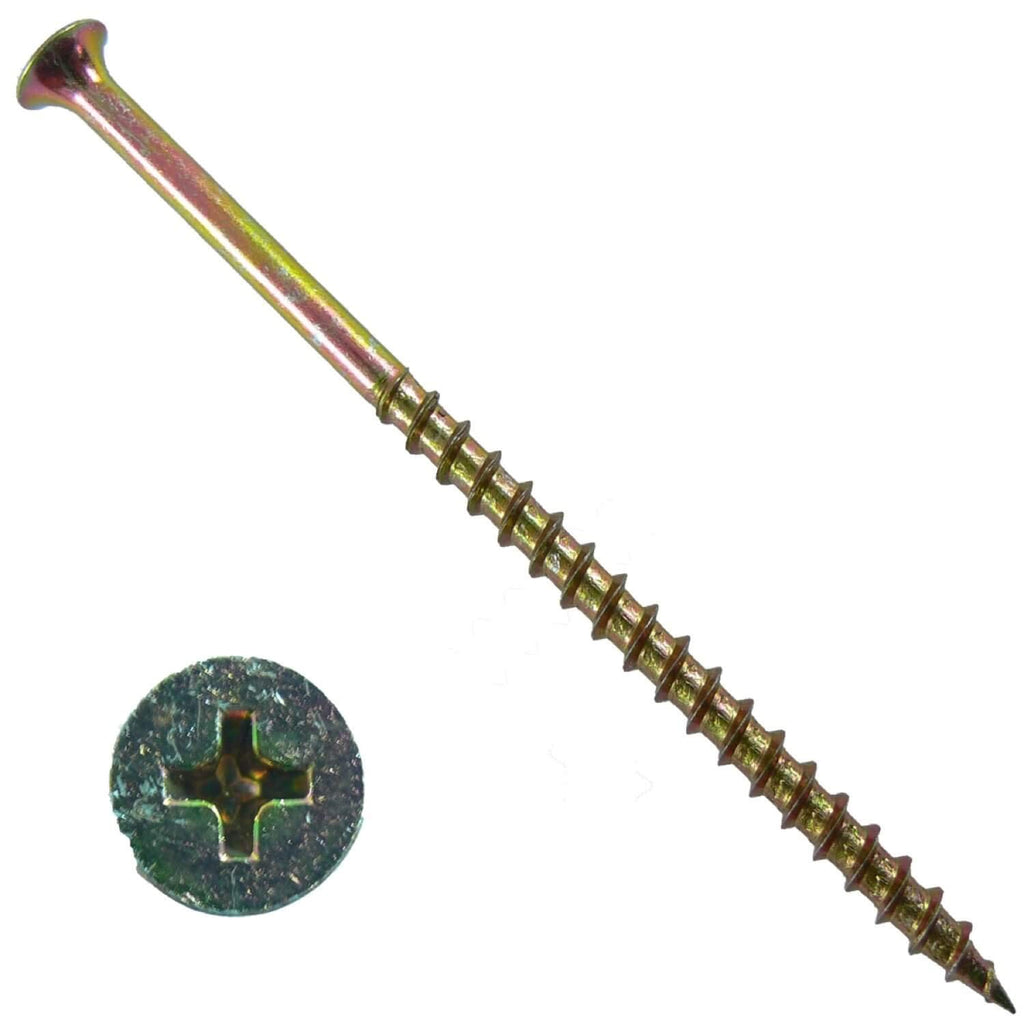 Drywall Screws: Yellow ZINC #10 x 4 COARSE Thread Drywall, Gypsum Board, Sheetrock, Plasterboard Screws. Use for Low Cost, All Purpose Wood Screws (23 POUNDS 1,000 Approx. Screw Count)