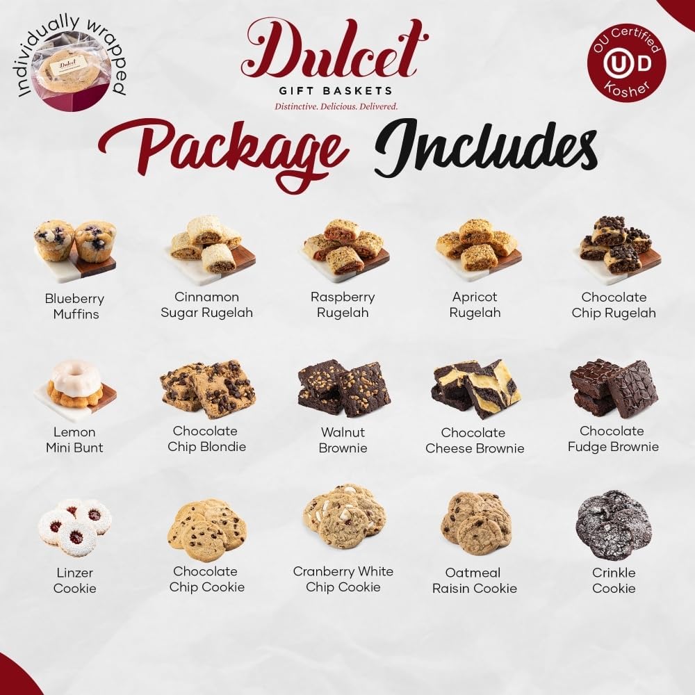 Dulcet Gift Baskets Gourmet Gift Basket, Elegant White Deluxe Gift Box for Fathers Day Gift for Dad, Husband Grandfather, Men or Family Gifting