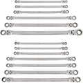 TEKTON Long Flex Head 12-Point Ratcheting Box End Wrench Set, 13-Piece (1/4-13/16 in., 6-19 mm) | WRB96002
