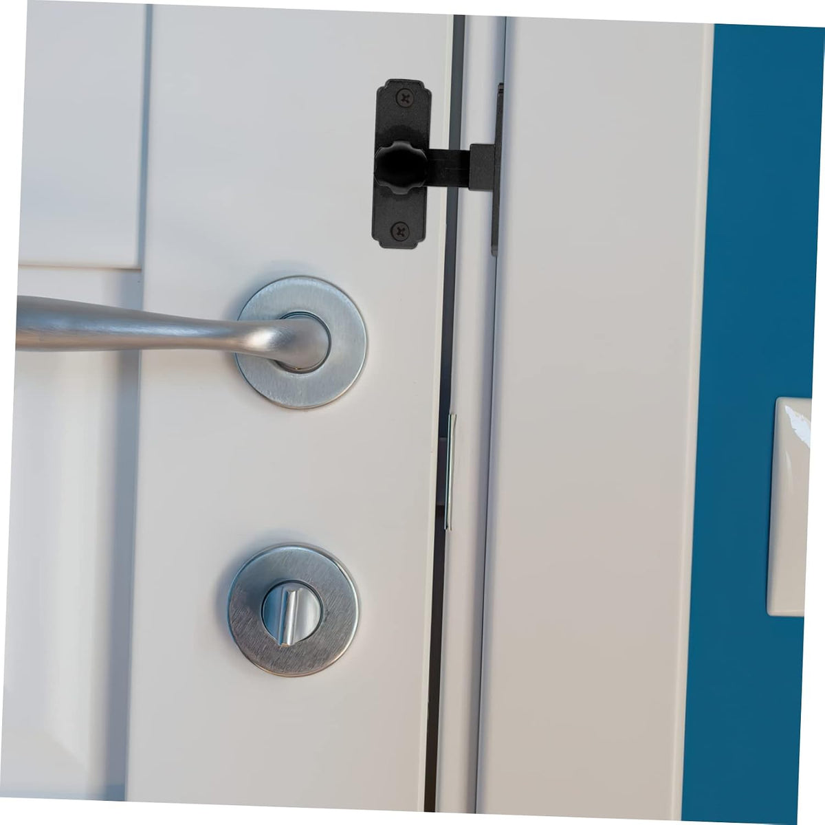 4pcs Sliding Door Lock Screen Door Lock barn Door Lock Door Chain Lock Heavy Duty hasp Door Hook Lock 90 Degree latches Door latches Self-Locking Buckle Locking Lever deadbolt Lock