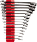 TEKTON Reversible 12-Point Ratcheting Combination Wrench Set with Modular Organizers, 14-Piece (6-19 mm) | WRC94302