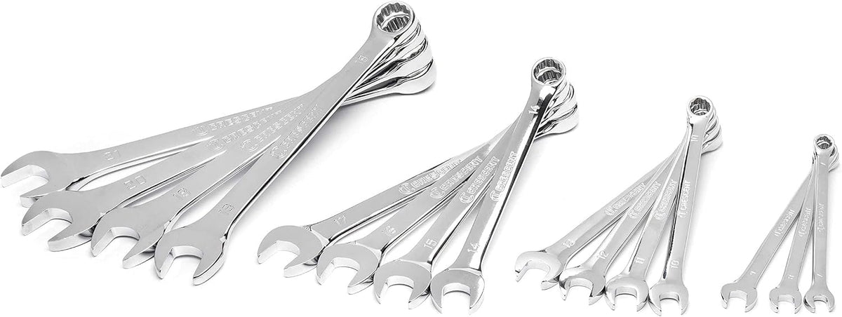 Crescent 12 Point Metric Combination Wrench Set with Tool Roll - CCWS5-05 (15 Count)(Pack of 4)