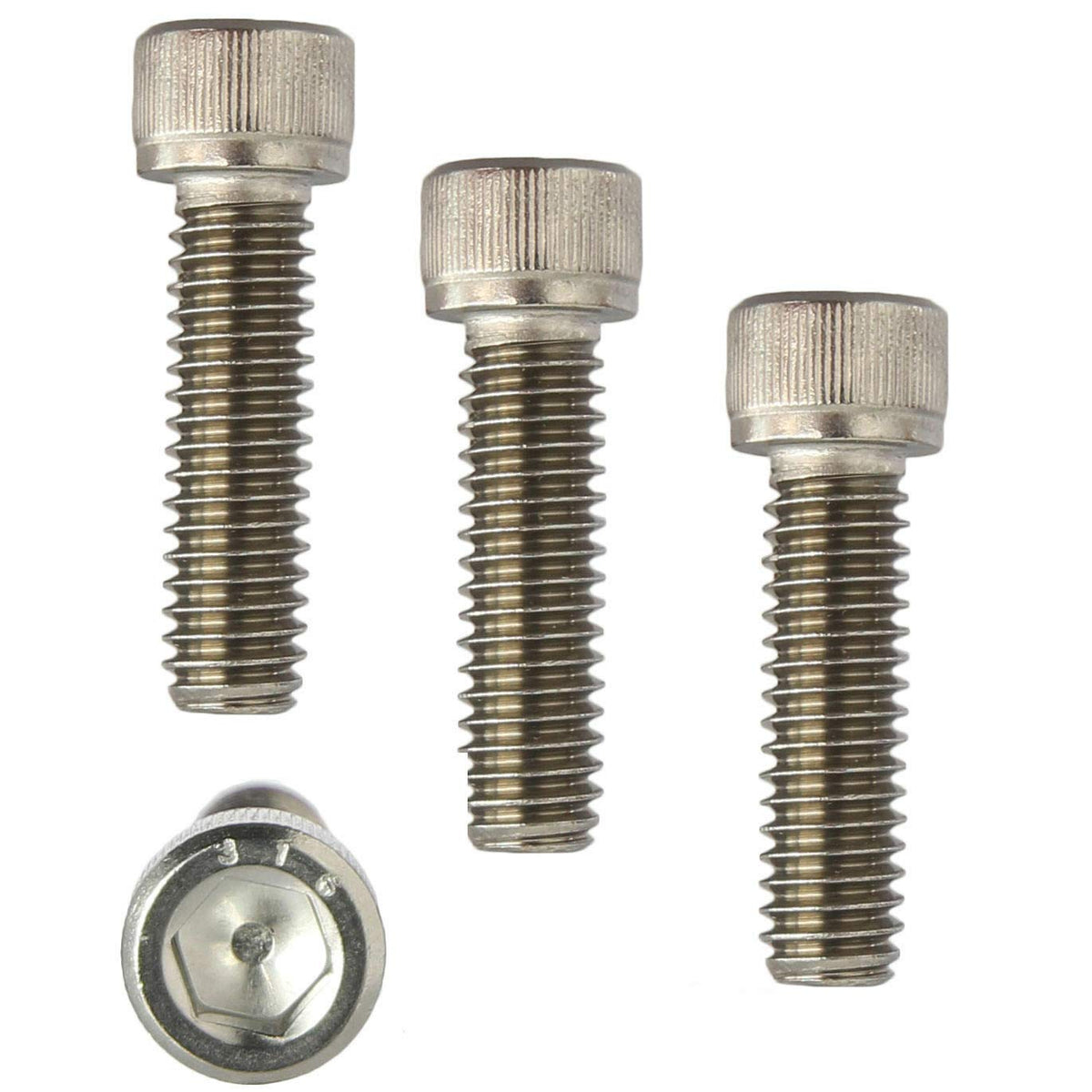 Marine Grade 316 Stainless Steel Socket Head Cap Screws 1/4-20 X 1/4' 250 Pcs Socket Head Screws B2B