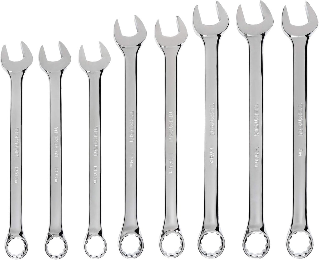 TEKTON Combination Wrench Set, 8-Piece (1-9/16-2 in.) | WCB90101
