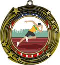 All Quality Stars Design Track and Field Medal (Male) - 1st, 2nd, 3rd Place