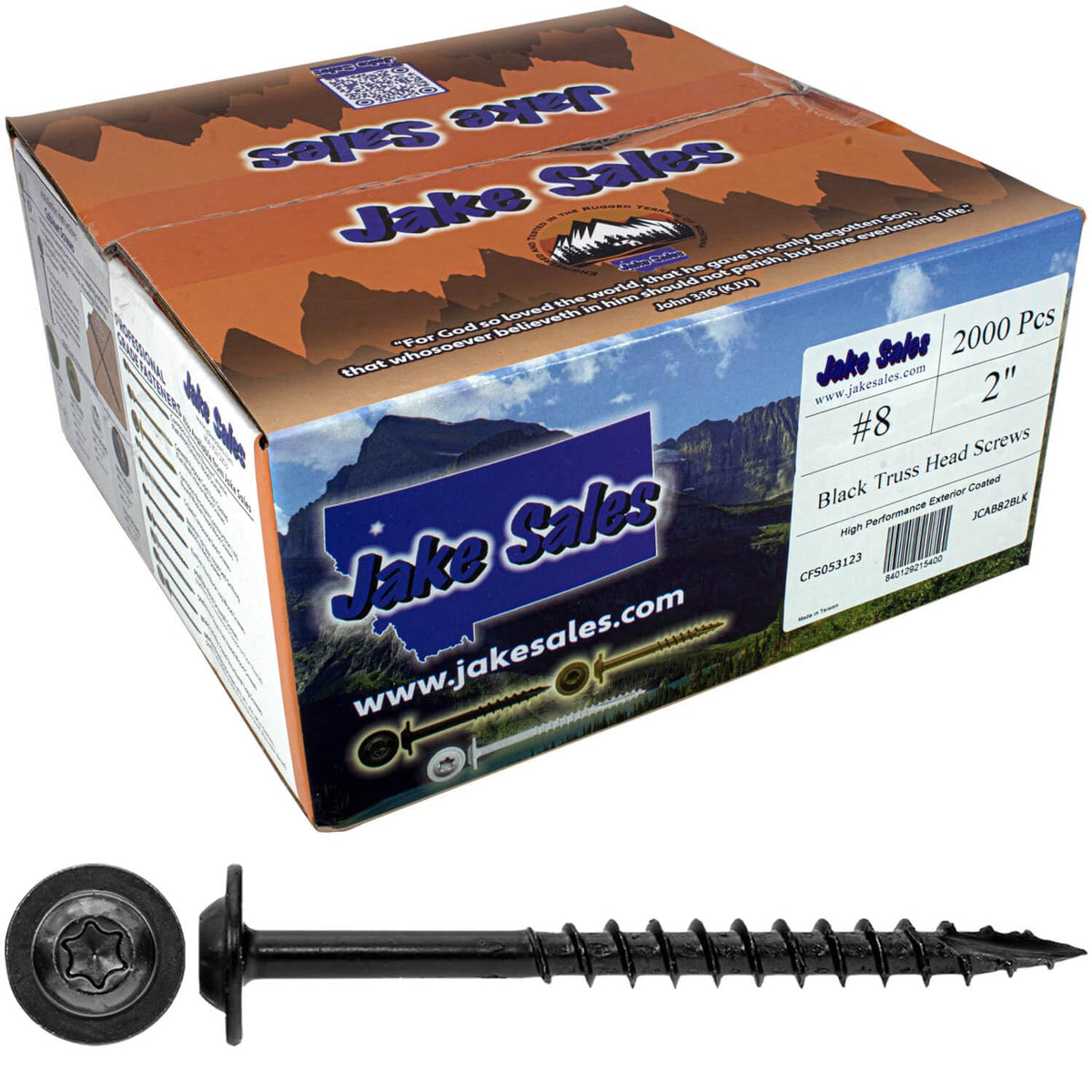 #8 x 2 Round Washer Head Truss Head Screw. Torx/Star Drive Head Wood Screws. Multipurpose Cabinet, Furniture, Siding and Trim and General Construction - 16 Pounds ~2000 Screws