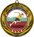 All Quality Wreath Design Track and Field Medal (Male) | Competition Metal Medal - 1st, 2nd, 3rd Place