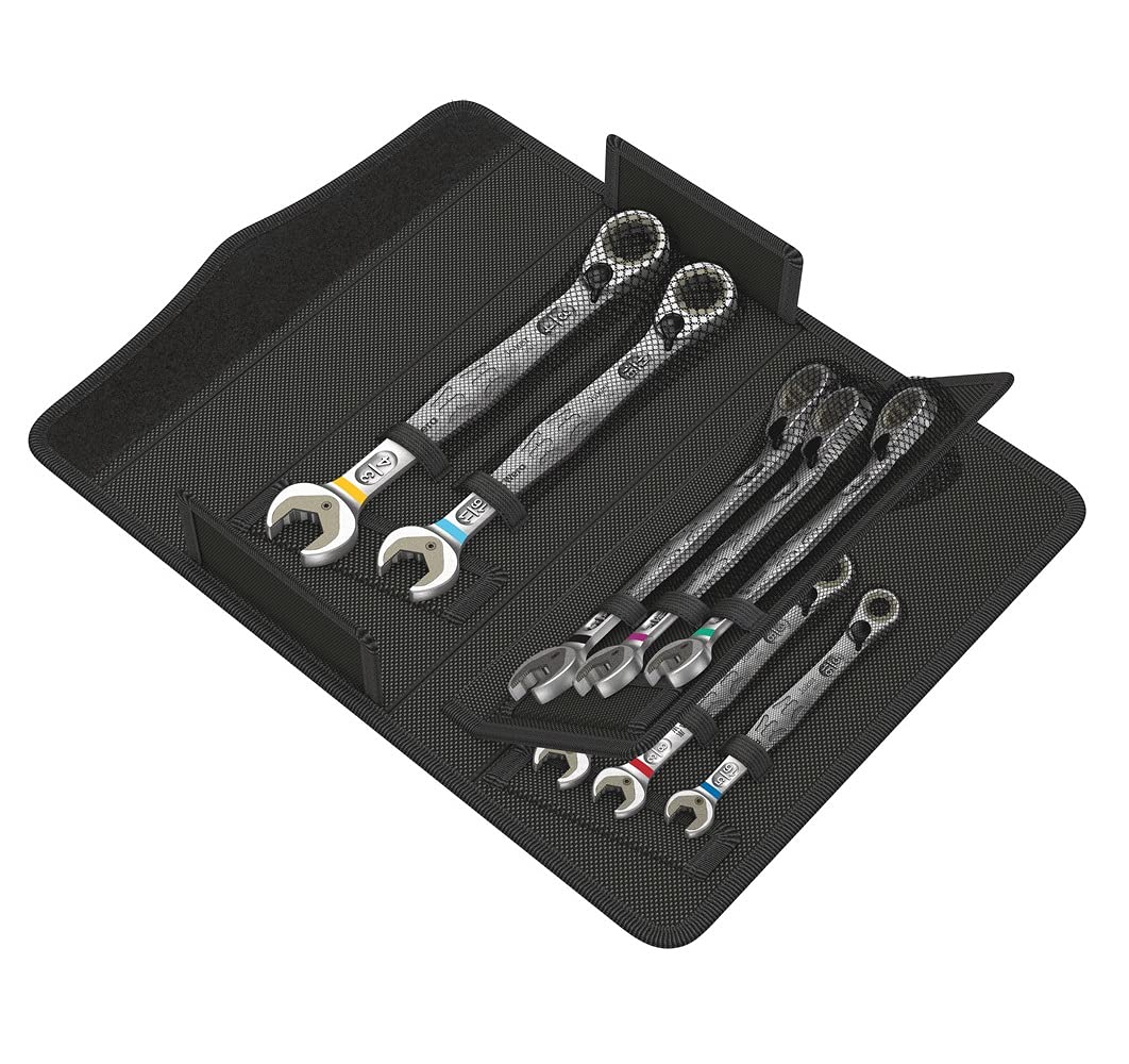 WERA 05020093001 6001 Joker Switch 8 Imperial Set 1 Set of ratcheting Combination Wrenches, Imperial, 8 Pieces