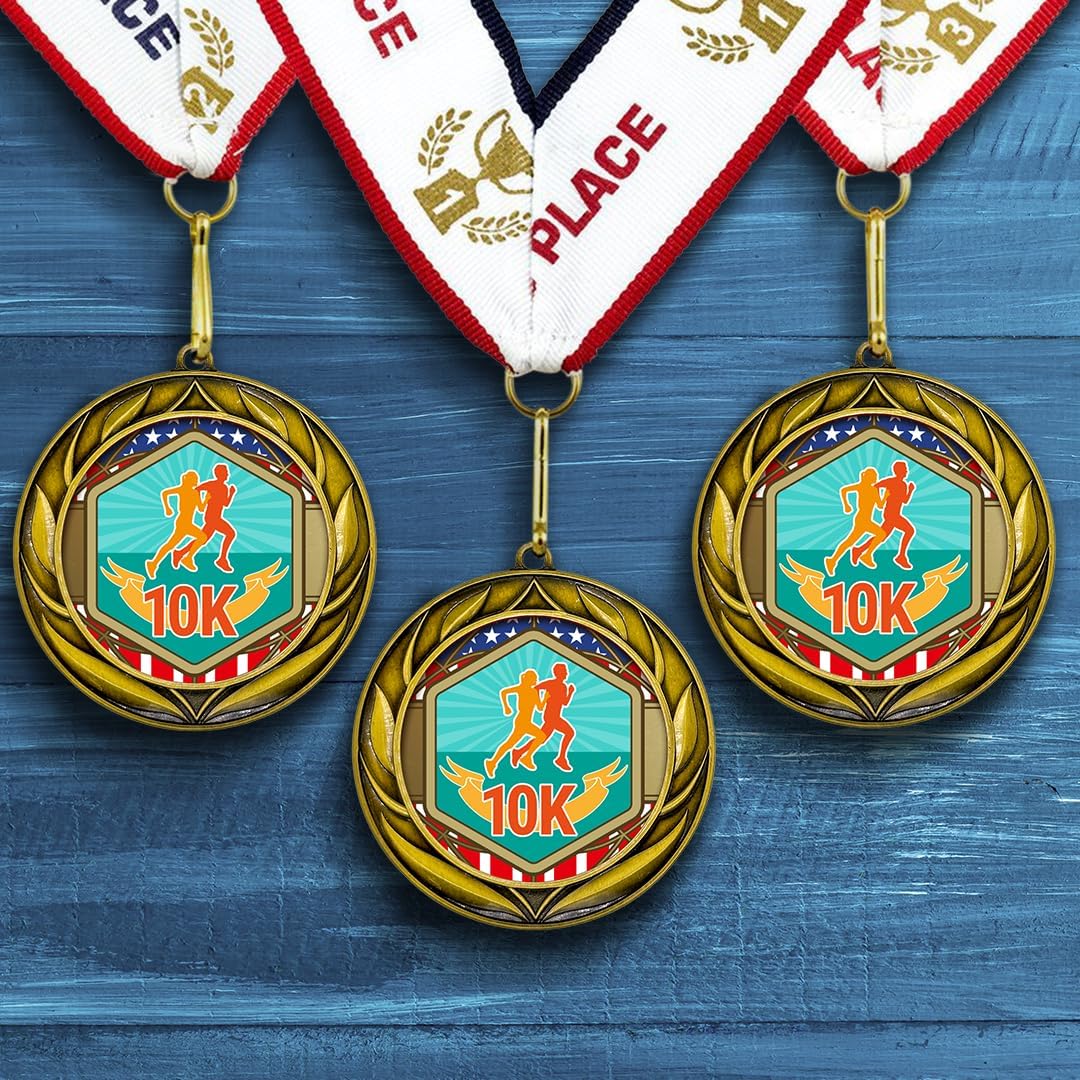 All Quality Wreath Design 10k Medal | Competition Metal Medal - 1st, 2nd, 3rd Place