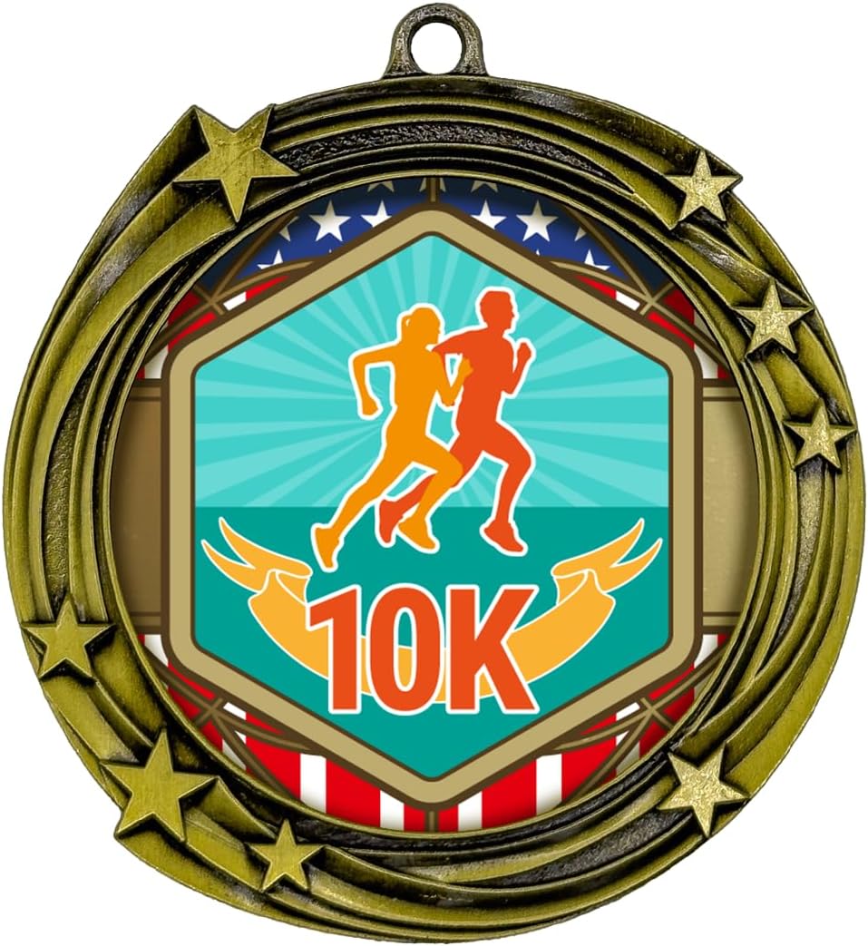 All Quality Stars Design 10k Medal - 1st, 2nd, 3rd Place