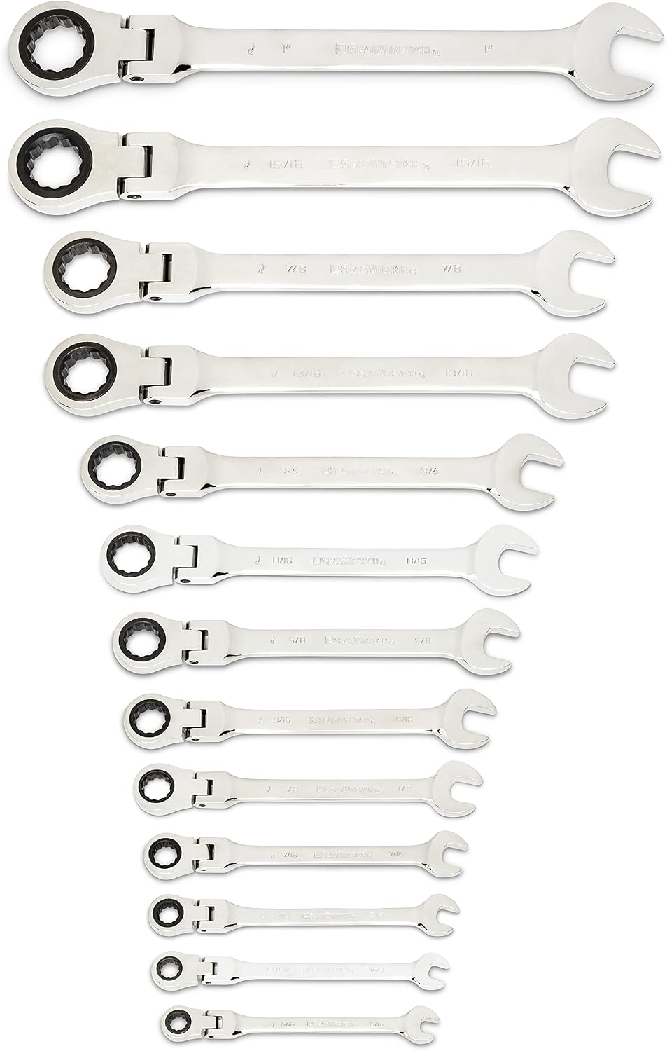 GEARWRENCH 25-Pc. Flex Combination Ratcheting Wrench Set, SAE/MM - 86730