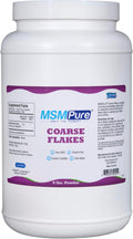 KALA HEALTH MSMPure Coarse MSM Powder Flakes – US-Made MSM for Joint Health, Skin Appearance, and Hair & Nail Support – 5 lb, Organic Sulfur