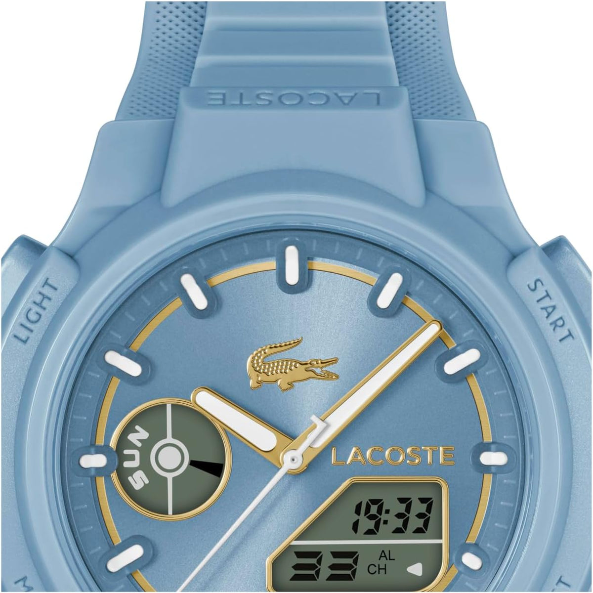 Lacoste LC33 Women's Analog-Digital Quartz Watch with Chronograph, Alarm and Calendar