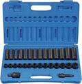 30 Pc. 1/2' Drive 6 Point Metric Standard and Deep Impact Socket Set