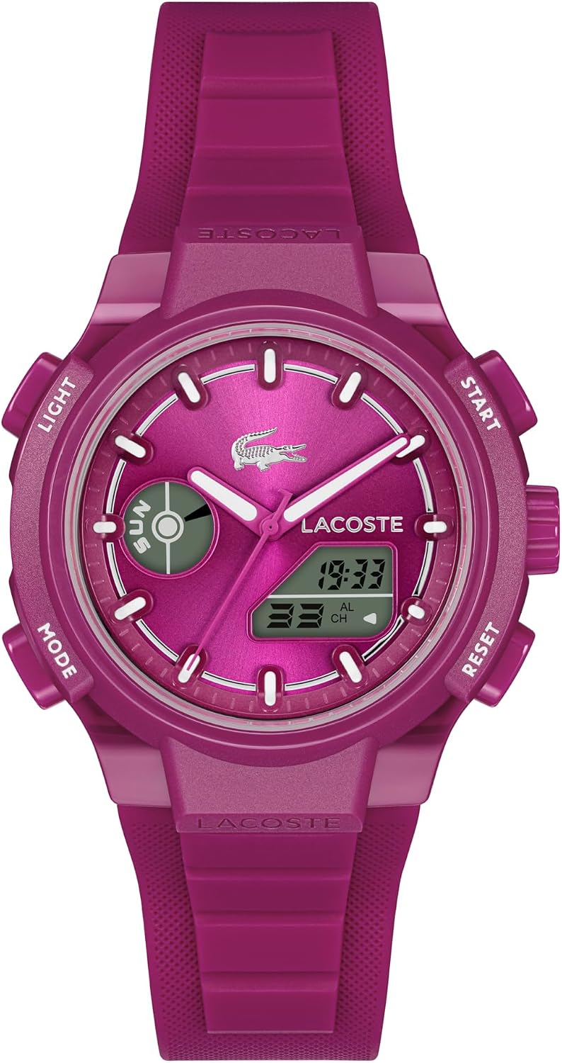 Lacoste LC33 Women's Analog-Digital Quartz Watch with Chronograph, Alarm and Calendar