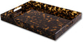 Beatriz Ball VIDA Acrylic Tortoise X-Large Tray with Handles