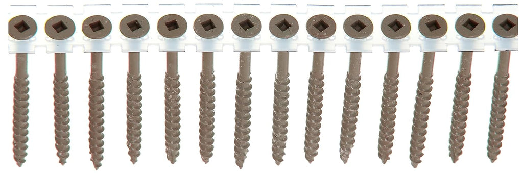 Senco Duraspin Screw Number 8 by 2-1/2-Inch All Purpose Exterior Wood Collated Screw (800 per Box) (08D250W) (Pack of 6)