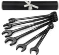 DURATECH Jumbo Combination Wrench Set, SAE, 6-piece, 1-3/8'' to 2'', CR-V Steel, Black Electrophoretic Coating, with Pouch
