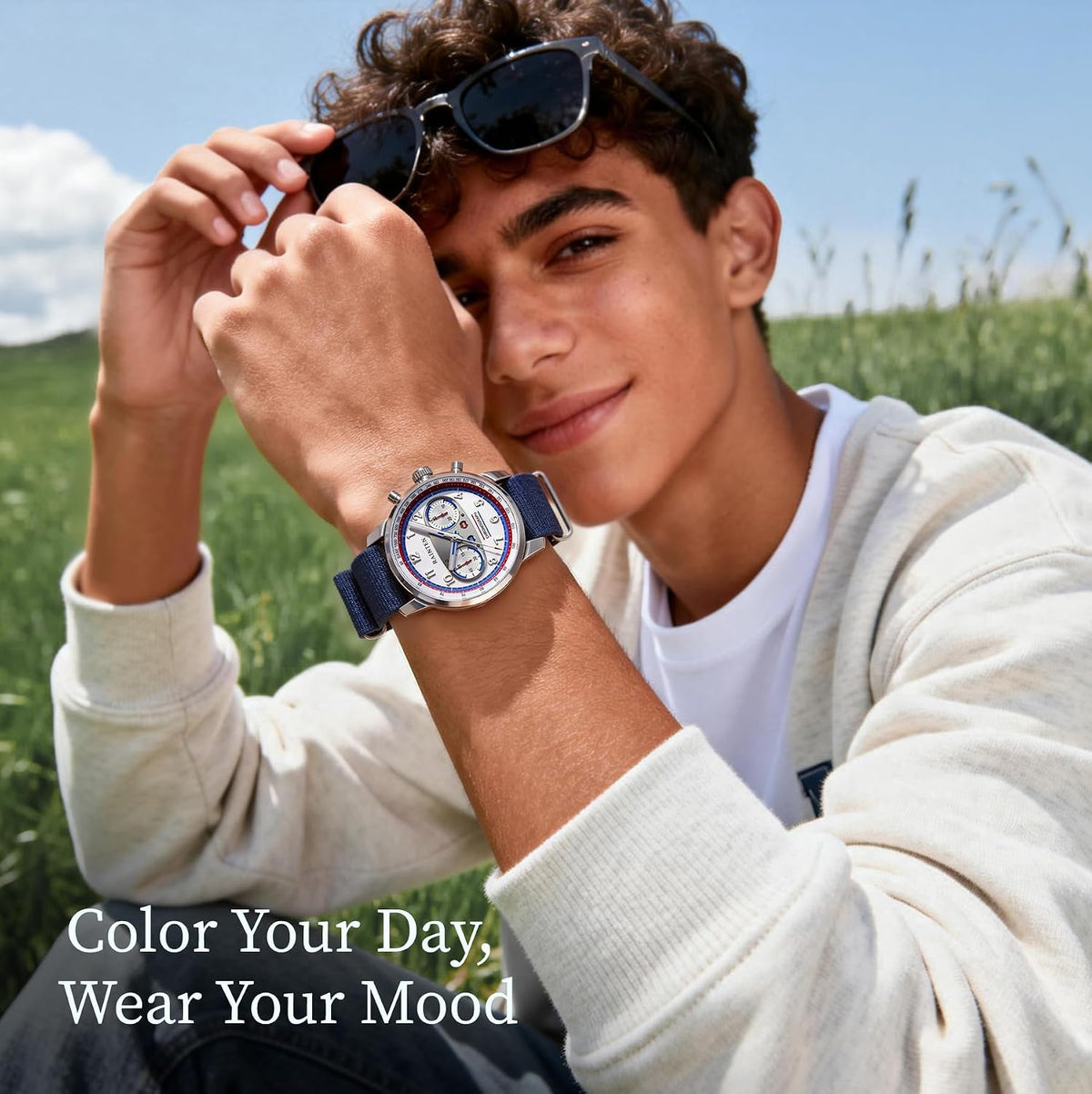 RAINTEN Chronograph Watch, Mechanical Watch for Men, Case 40mm, Seagull St19 | Stainless Steel with Genuine Leather Strap and Sapphire Crystal, Nylon Strap, Gifts- R9032, R9031B, R9031, R9031A