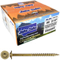 8 x 2-1/2' Bronze Star Multipurpose Torx/Star Drive Head Exterior Coated Modified Truss Head Cabinet Wood Screw - Full Box - 1500 Approx. Screws