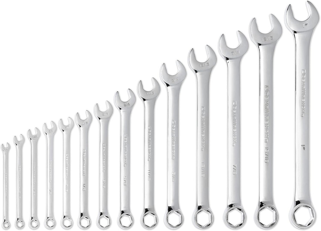 GEARWRENCH 14 Pc. 6 Pt. Combination Wrench Set, SAE - 81924 (Pack of 6)