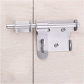 Barrel Slide Door Bolts 2 Pack Thickened Stainless Steel Heavy Duty Hasp Latch with Padlock Hole and Screws(6 inches)