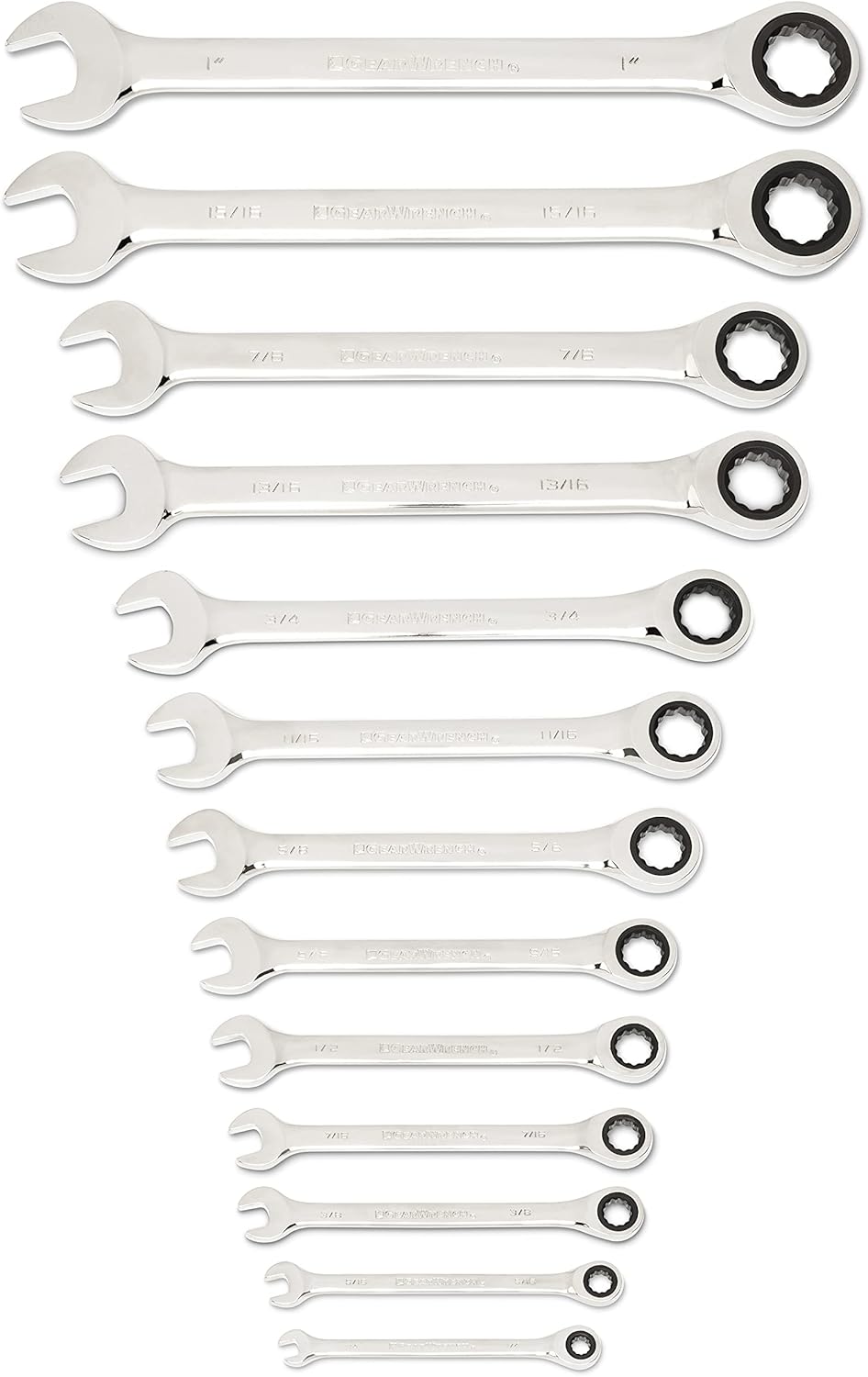 GEARWRENCH 25 Pc. Combination Ratcheting Wrench Set, SAE/MM - 86700 (Pack of 2)