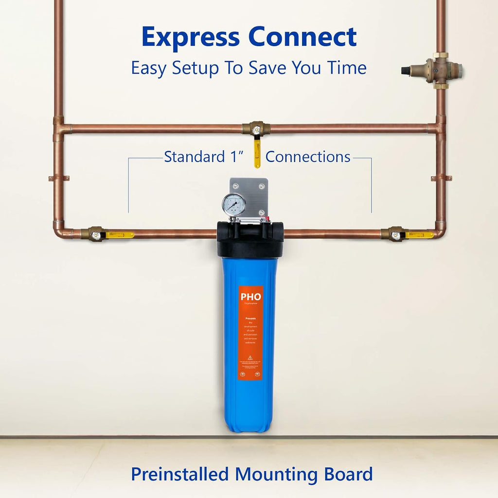 Express Water WH100SP Anti Scale Whole House Water Filter System, Blue