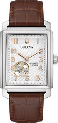 Bulova Automatic Watch 96A268, Brown, Strap.