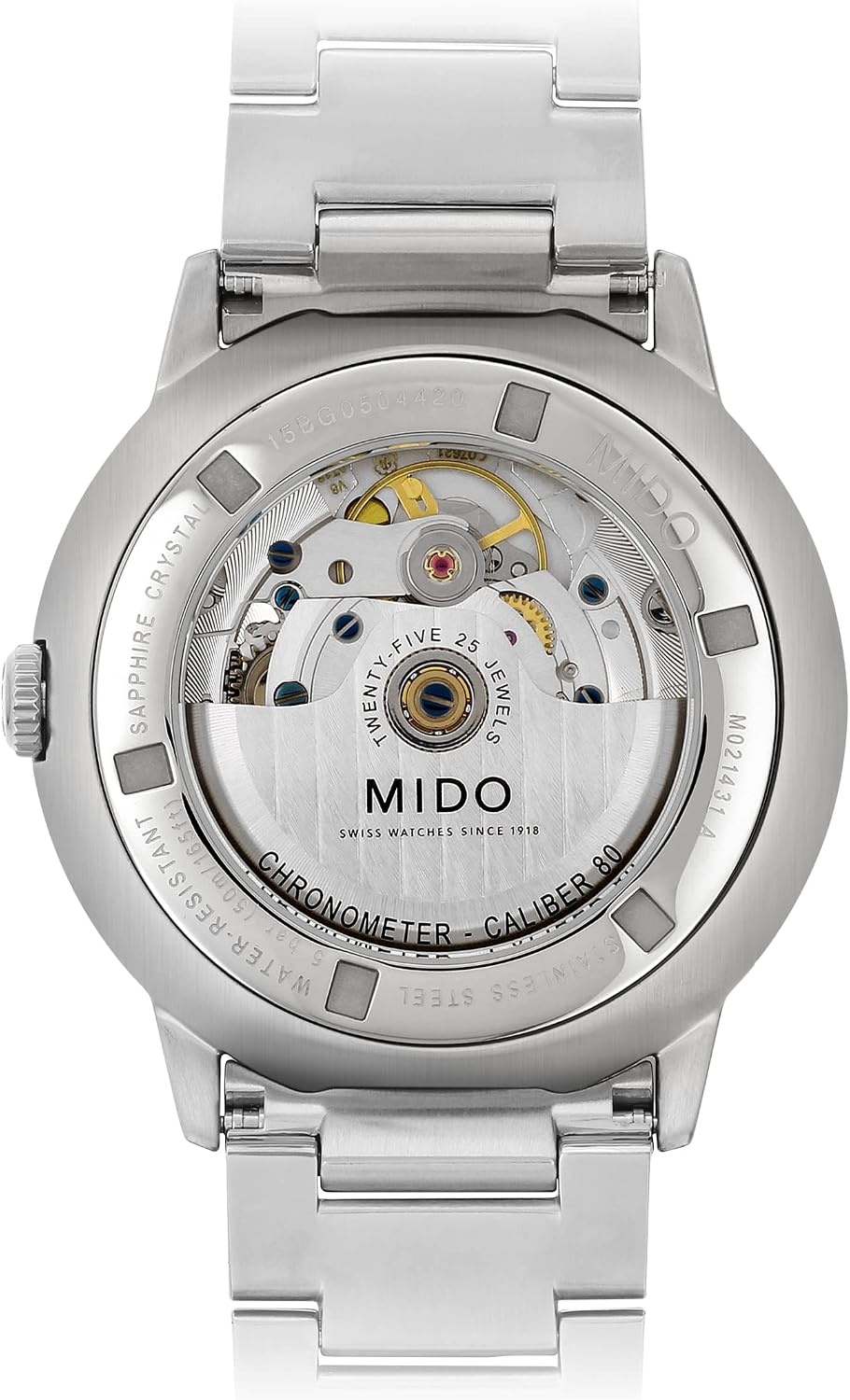 MIDO Commander Chronometer - COSC Certified Swiss Automatic Watch for Men - 40mm Stainless Steel Case