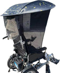 Electric Wheelchair Canopy Adjustable Wheelchair Umbrella Canopy Awning,Umbrella Stand For Patio Beach Chair, Stroller, Sport Chair, Wheelchair And Wagon,with Handle