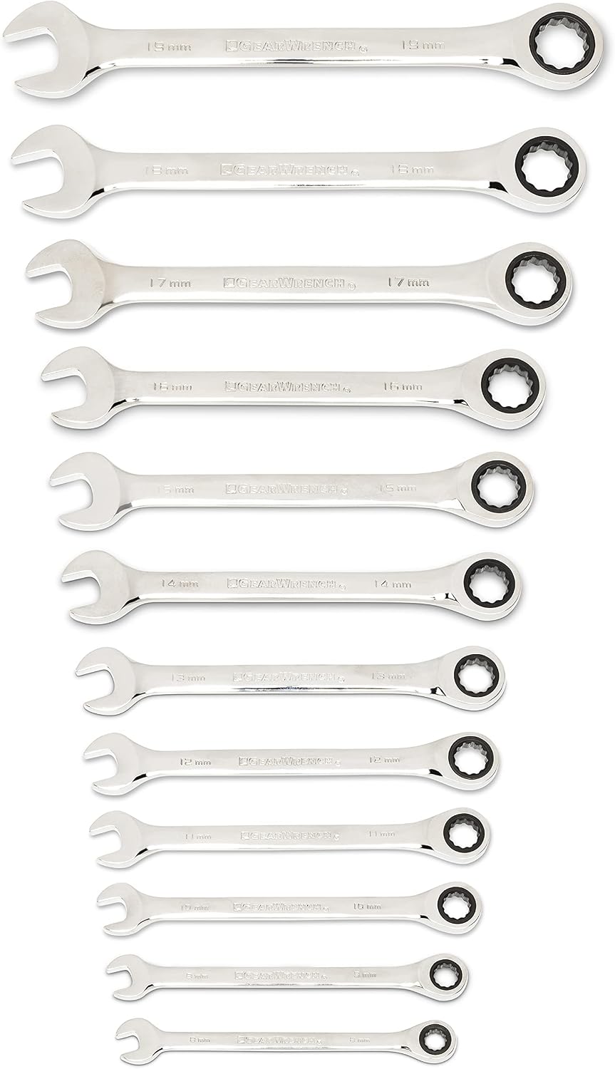 GEARWRENCH 25 Pc. Combination Ratcheting Wrench Set, SAE/MM - 86700 (Pack of 2)
