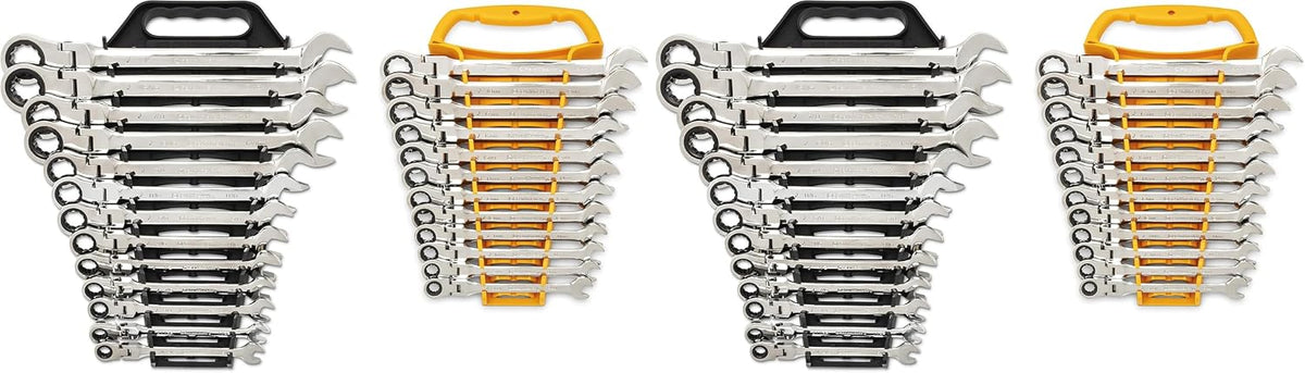 GEARWRENCH 25-Pc. Flex Combination Ratcheting Wrench Set, SAE/MM - 86730 (Pack of 2)