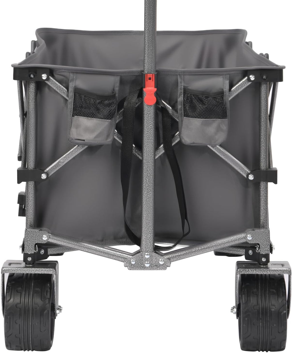 Portable 400L Collapsible Wagon Grey Large Capacity Camping, Sports, Garden, Baseball Versatile Utility