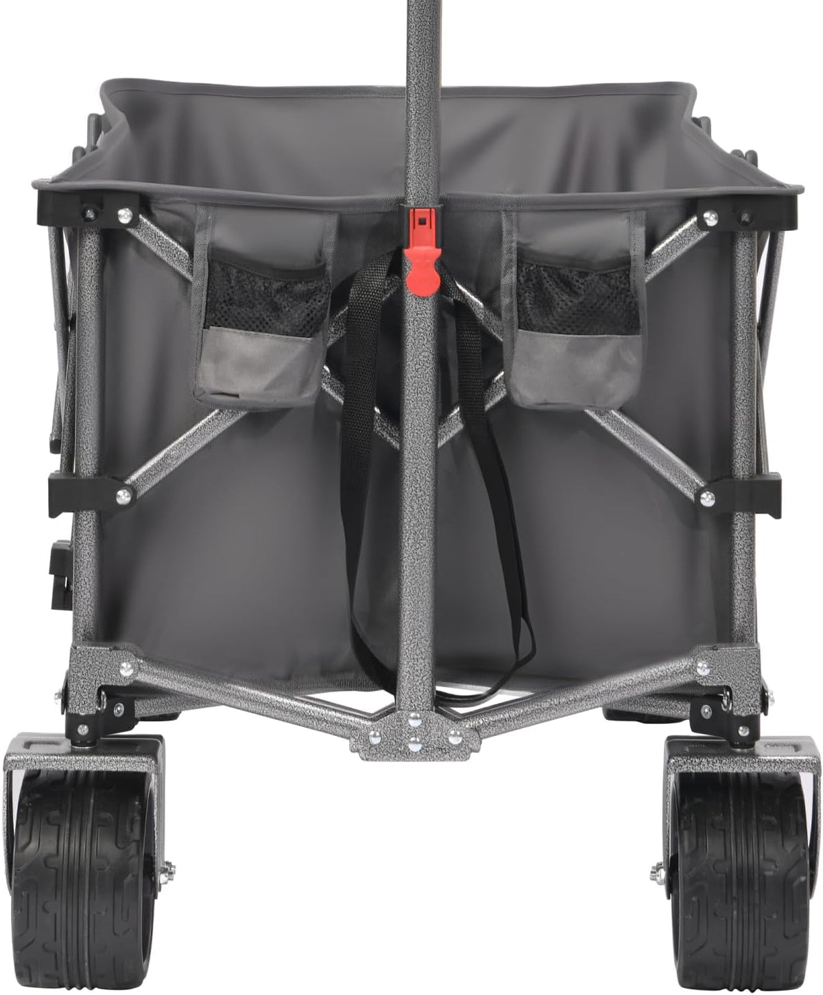 Portable 400L Collapsible Wagon Grey Large Capacity Camping, Sports, Garden, Baseball Versatile Utility