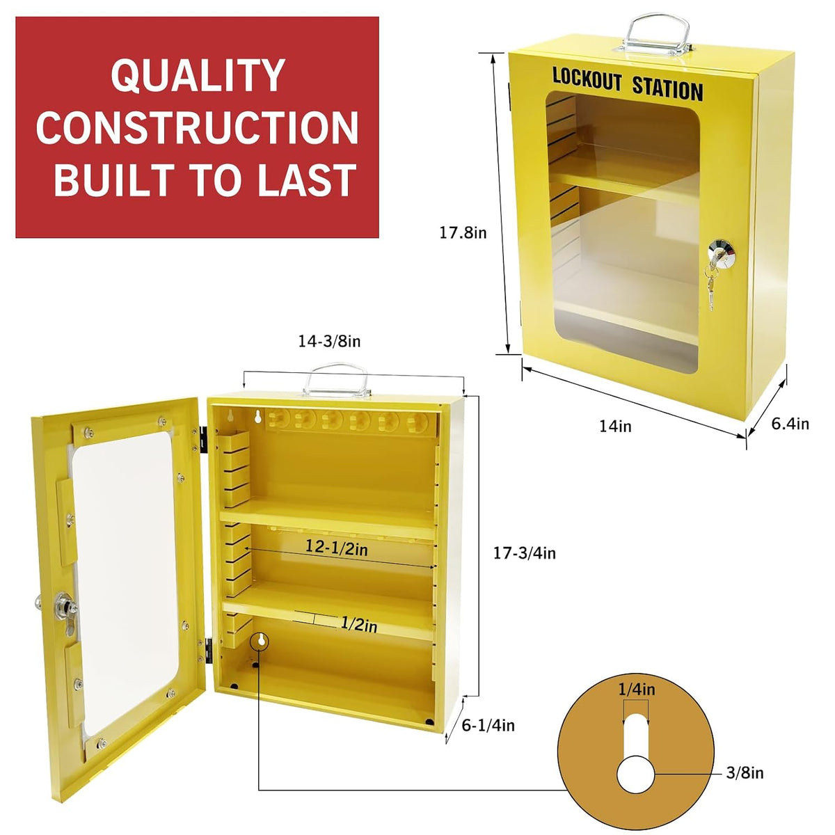 BULANGD 120 Pieces Lockout Tagout Station Loto Kit, Safety Padlocks, Lockout Hasp, Lock Out Tags, Circuit Breaker Lock, Cable Lock, Plug Lock Lockout Tagout Cabinet
