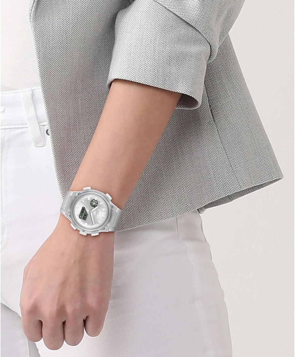 Lacoste LC33 Women's Analog-Digital Quartz Watch with Chronograph, Alarm and Calendar