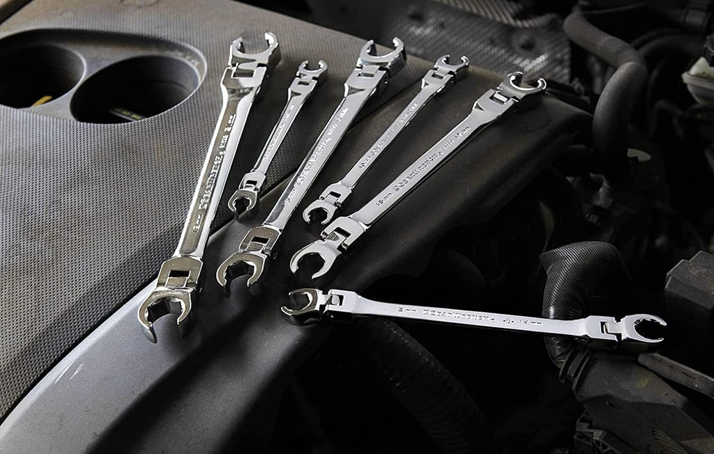 GEARWRENCH 6 Pc. Flex Flare Nut Wrench, Metric - 81911D