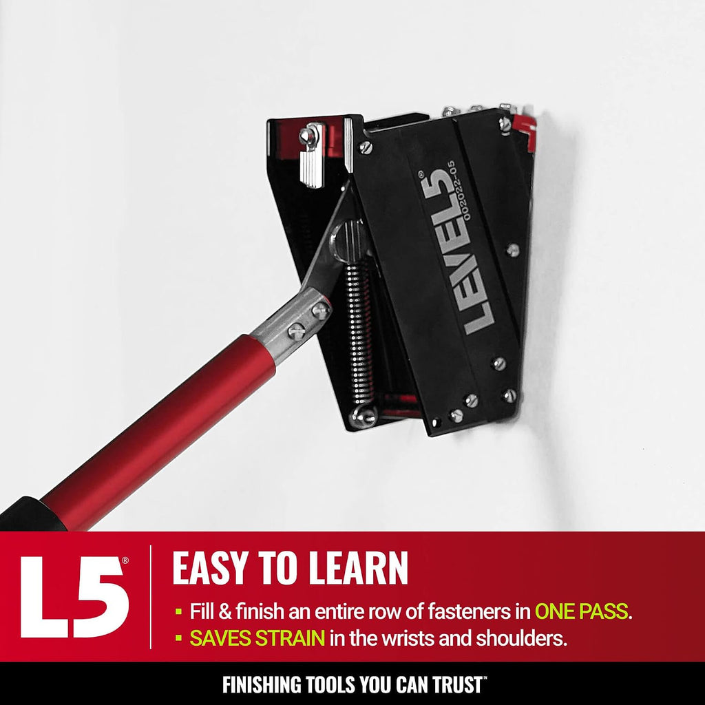 LEVEL5 2-Inch Drywall Nail Spotter Pro-Grade | Finishing Gyprock Plasterboard Sheetrock | 4-754