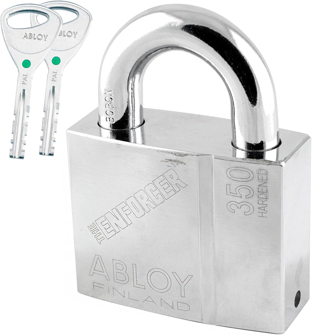 ENFORCER ABLOY 350-25 Heavy-Duty Padlock - 9/16' (14mm) Thick Shackle (Oversized), 1' Short Clearance, 2.27' Hardened Steel Body - Disc Detainer Anti-Cut Lock for Rail, Trailers, Containers