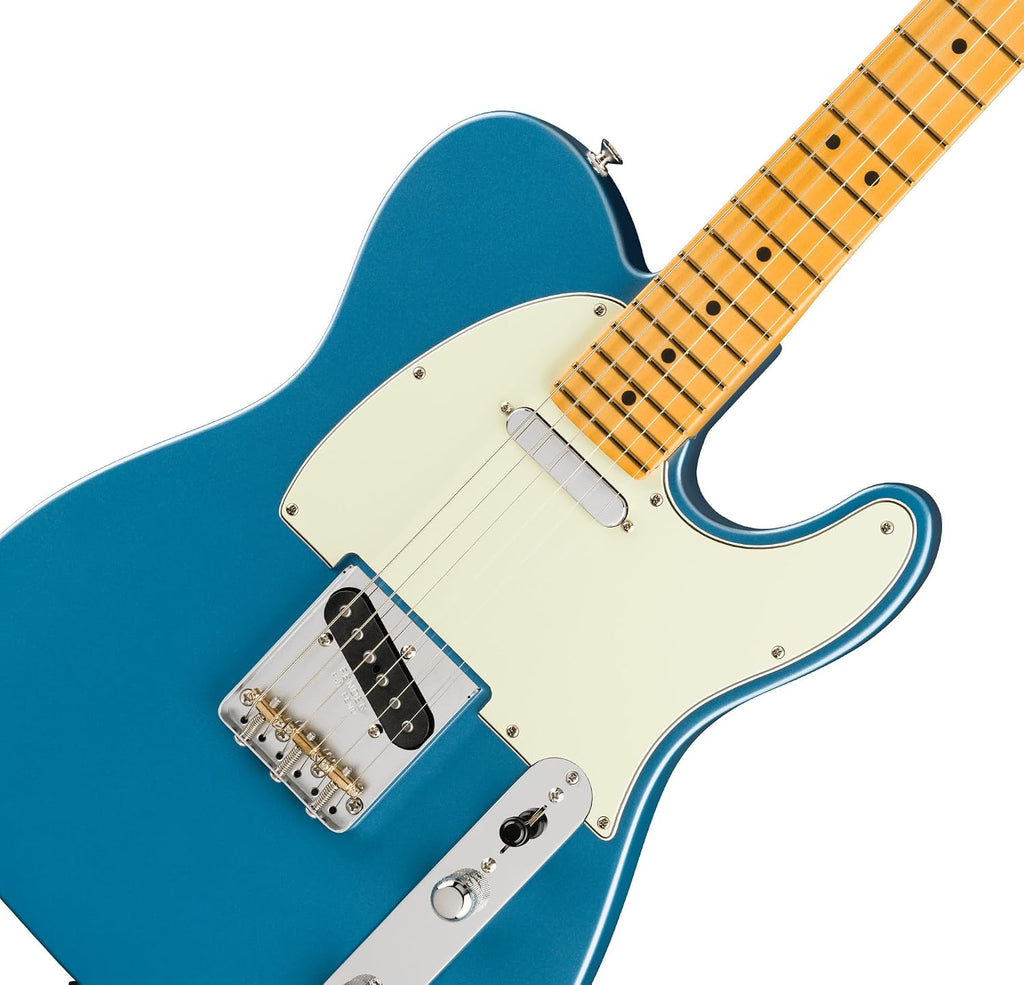 Fender American Professional Classic Telecaster - Faded Lake Placid Blue Bundle with Gig Bag, Strap, Cable, and Guitar Cleaning Kit