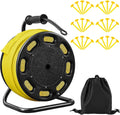 Shimeyao 328 ft Field Marking Tape Kit Stretchable Sports Boundary Rope with Ground Stakes Portable Durable Court Line Marker for Soccer Football Beach Volleyball Badminton Outdoor